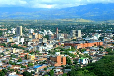 Photograph of Neiva, Huila, Colombia. Neiva is the Capital of the Department of Huila. It is located in the valley of the Magdalena River, in south central Colombia, with a population of about 378,857 inhabitants. 